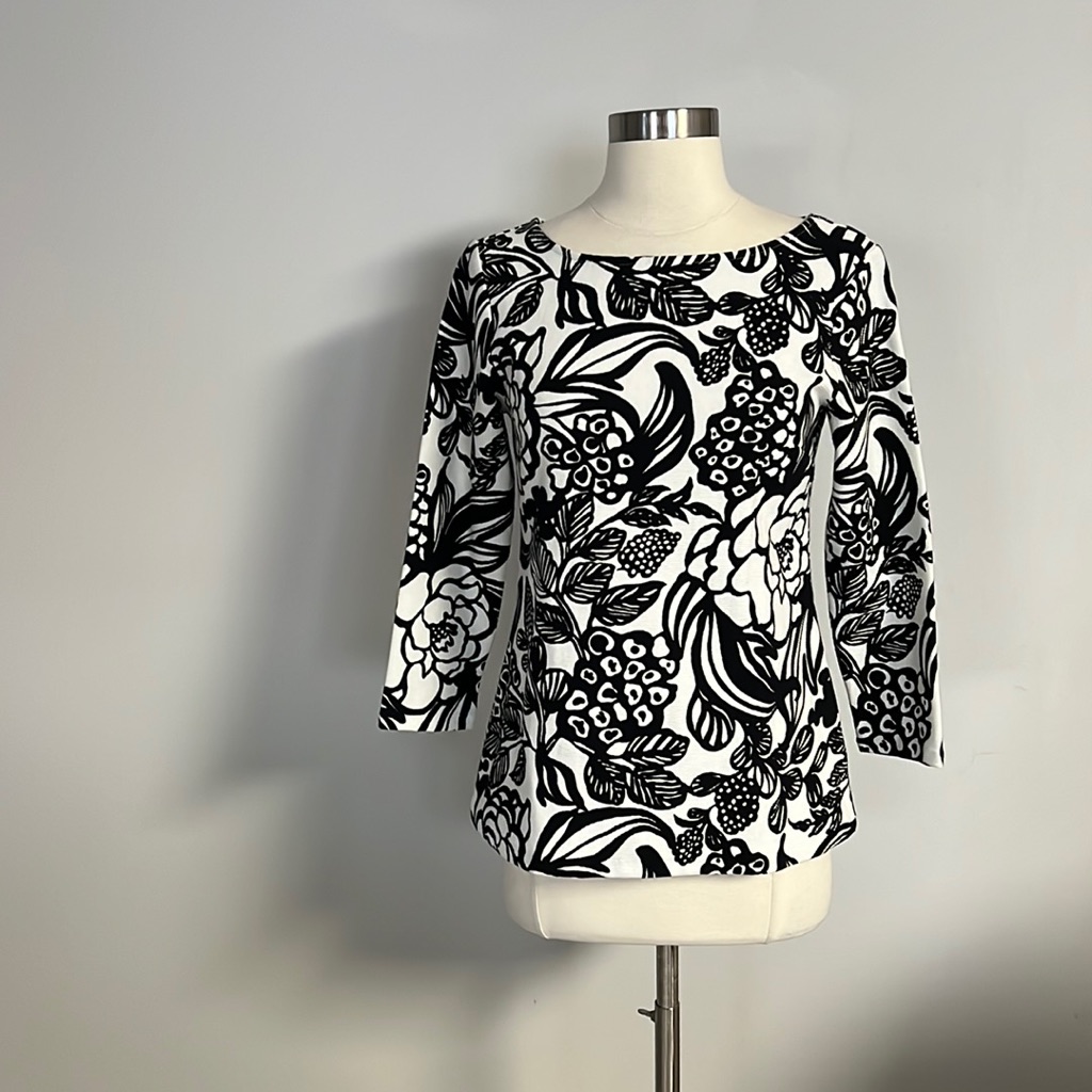 Nwt Talbots Patterned Top